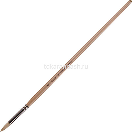 Кисть щетина круглая № 4 (6мм) длинная ручка DK10019/04