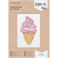 Набор для вышивания "Мороженое" 8х11,5см (канва, нитки, игла, схема) 12-013 от магазина "Карандаш"