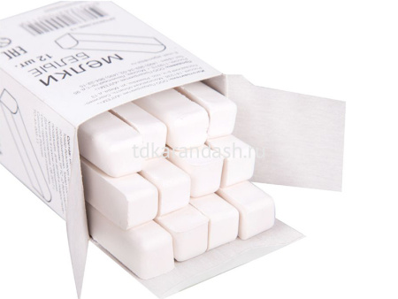 Набор мела белого 12шт картонная упаковка НМБ-12 от магазина "Карандаш"