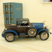 Декоративное изделие "Автомобиль" 25х10х11см синий с черным верхом, металл RD-1304-A-5920-BLU от магазина "Карандаш"