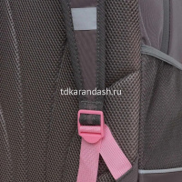 Рюкзак 38х28х18см, 500гр, 2 отделения, 2 кармана, серый, с брелком "Котята" RG-463-6/2 от магазина "Карандаш"