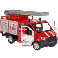 Машина "Газель пожарная Next" красная, инерционная, металл 15см (открыв. двери) NEXTFIR-15FIR-RD от магазина "Карандаш"