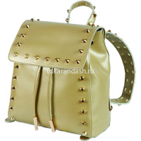 Рюкзак 27x23x7см искусственная кожа 1 отделение золотистый 7032839 от магазина "Карандаш"