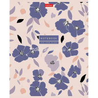 Тетрадь А5 48л клетка "Музыка цветов" на скобе тиснение 5 дизайнов 48Т5тВ1/093162 от магазина "Карандаш"