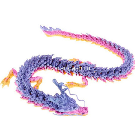 Фигурка 3D "Дракон" 45см подвижный, пластик, 6 цветов 11257-24 от магазина "Карандаш"