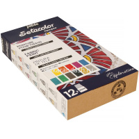 Набор красок д/темных и светлых тканей 12*20мл "Setacolor Shimmer. Исследование" мерцающие 757481 от магазина "Карандаш"