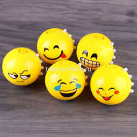 Волчок "Смайл" 7см 6 видов (свет, музыка) Y6043-17 от магазина "Карандаш"