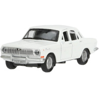 Машина "Газ-2401 Волга" белая, инерционная, металл 12см (открывающиеся двери) 2401-12-WH от магазина "Карандаш"