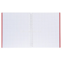 Тетрадь А5 80л клетка "Canvas. Красная" на спирали пластиковая обложка 081640 от магазина "Карандаш"