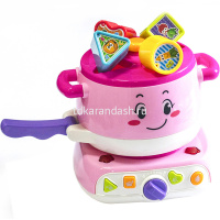 Музыкальный сортер "Кастрюля с плитой" 16х15,5см пластик (звук) Y9602-19 от магазина "Карандаш"