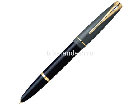 Ручка РП "Parker Cobalt Black ST" F синяя 411.431.21