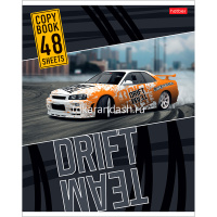 Тетрадь А5 48л клетка "Drift Team" на скобе, 5 дизайнов 48Т5В1/051547 от магазина "Карандаш"