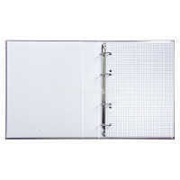 Тетрадь на кольцах А5 120л клетка коричневый бумвинил металлик 120ТК5В1_03404/070805 от магазина "Карандаш"