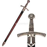 Меч средневековый 109см в ножнах, металл/пластик DE-6201 от магазина "Карандаш"