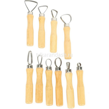 Набор инструментов для моделирования 10шт. металл/дерево Y10762-24 от магазина "Карандаш"