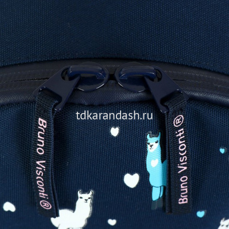 Рюкзак "Сказочная лама" 40х30х17см, 600гр, 1 отделение, 3 кармана, синий 12-003-069/02 от магазина "Карандаш"