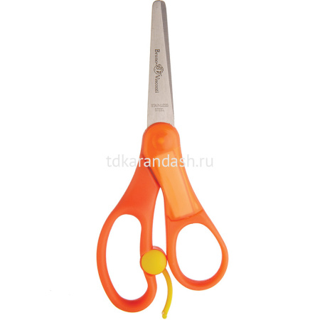 Ножницы детские 13,5см "SPRINGCUT" сталь, ручки пластик, с возвратным механизмом 60-0019