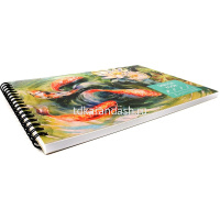 Скетчбук А5+ 16х24см 30л 180г/м2 "Карпы кои" евроспираль, твердая обложка ТСФМ5305305 от магазина "Карандаш"