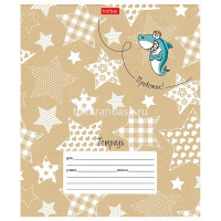 Тетрадь А5 12л клетка "ЗооМир" на скобе 5 дизайнов 080066 от магазина "Карандаш"