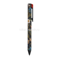 Ручка гелевая "Flora. Black night" 0,38мм черная, автомат, корпус Soft Touch, 3 вида 20-0467 от магазина "Карандаш"