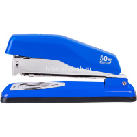 Степлер №24/6,26/6 50л глубина 55мм пластик, синий E0414S/BLUE от магазина "Карандаш"