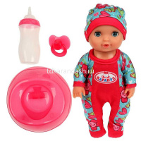 Кукла-пупс "Настя" 20см озвученная (50 звуков, пьет, писает, закрывает глаза) от магазина "Карандаш"