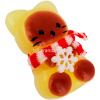 Игрушка-антистресс сквиш "Кошка" 8,5х6см с шарфиком и снежинкой Y11041-24 от магазина "Карандаш"