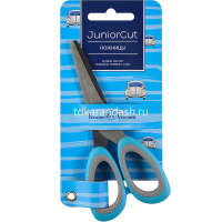Ножницы детские 14см "Juniorcut" сталь, ручки прорезиненные 60-0027 от магазина "Карандаш"