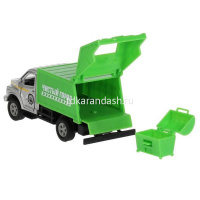 Машина "Газон Next. Мусоровоз" инерционная, металл 15,5см (открывающиеся двери) SB-18-29-G-1-WB от магазина "Карандаш"