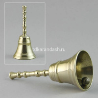 Колокольчик настольный средний "Модерн" 12x5,5см латунь AL-82-497 от магазина "Карандаш"
