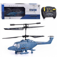 Вертолет р/у "Крокодил" 22,5х10,5см с гироскопом и аккумулятором, пластик (свет) JL802-1 от магазина "Карандаш"