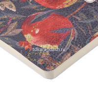 Блокнот А6 60л "Flora. Гранат" линия, прошитый блок, искусственная кожа 7-60-1316/06 от магазина "Карандаш"