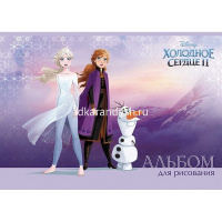 Альбом для рисования А4 30л "Холодное сердце" на скобе 5 дизайнов 30А4В/061647 от магазина "Карандаш"