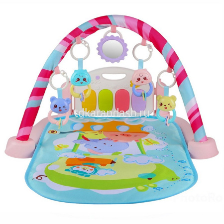 Коврик развивающий 47х36х9см розовый, текстиль/пластик (свет, звук) JB0333576 от магазина "Карандаш"