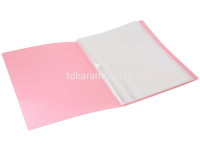 Папка-портфолио универсальное А4 "Gems" 40 файлов пластик 0,7мм с карманом, розовый GEMPP40PIN от магазина "Карандаш"