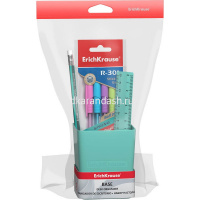 Набор настольный "Base Pastel" 18,5х8х23см 6 предметов, пластик, мятный 53687 от магазина "Карандаш"
