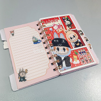 Блокнот 92х114мм 65л "Зубастик" линия, на спирали, цветной блок, 4 дизайна M-3283 от магазина "Карандаш"