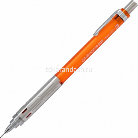 Карандаш автоматический профессиональный "Graphgear 300" 0,3мм корпус оранжевый PG313-TFX от магазина "Карандаш"
