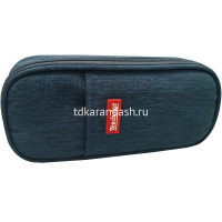Пенал "Yescholar" 22х10х5,5см, овальный, 1 отделение, откидная планка, 1 карман, текстиль, 3 цвета от магазина "Карандаш"
