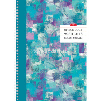 Тетрадь А4 96л клетка "Color mosaic" на спирали глянцевая ламинация 4 дизайна 96Т4лВ1гр/060148 от магазина "Карандаш"