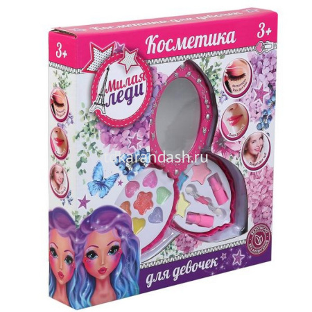 Косметика для девочек (тени для век, блеск для губ, помада) ZY1108114-ML от магазина "Карандаш"