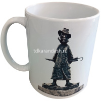 Кружка 350мл "Виды Томска №1. Я люблю Томск! Памятник Чехову А.П." белая, керамика от магазина "Карандаш"