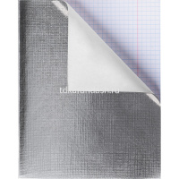 Тетрадь А5 96л клетка серебро бумвинил металлик на скобе 96Т5бвВ1/058962 от магазина "Карандаш"