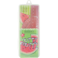 Набор 4 предмета "JuniorGraphix. Арбуз" (линейка 15см, 2 треугольника 10см, транспортир) металл от магазина "Карандаш"