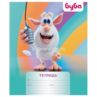 Тетрадь А5 12л узкая линия "Буба" на скобе 5 дизайнов 082486 от магазина "Карандаш"