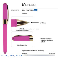 Ручка шариковая "Monaco" 0,5мм синяя, ярко-розовый корпус 20-0125/19 от магазина "Карандаш"