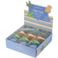 Ластик "HappyGraphix. Прикольные зверушки" 50х40х25мм 4 вида 42-0047 от магазина "Карандаш"