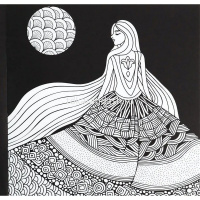 Арт-раскраска-перевёртыш "В узорном мире" 215х215мм 24л склейка, твин-лак Р-7766 от магазина "Карандаш"