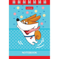 Блокнот А7 40л "Рыжий Коржик" без линовки, на спирали, тонированный блок, 5 дизайнов 076886 от магазина "Карандаш"