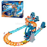 Автотрек 80 деталей пластик 55х42х8см (трек, 2 машинки) 2082702/89914 от магазина "Карандаш"
